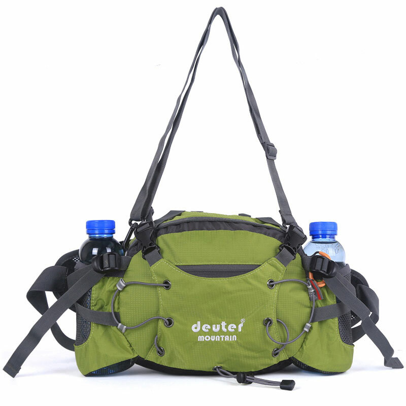 Sports Waist Bag Men Women Outdoor Hiking Riding Waterproof Wearproof Backpack 7L Camping Travel Shoulder Bag Water XA73WD
