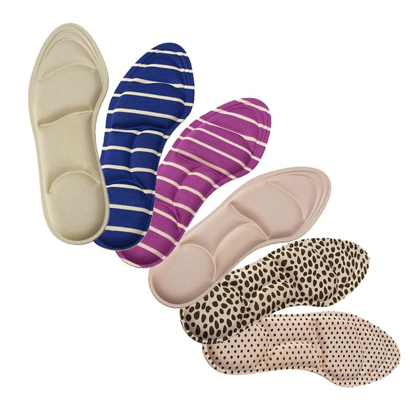 Ladies Feet Care Massage High Heels Sponge 3D Shoe Insoles Pads Cutting DIY Dropship
