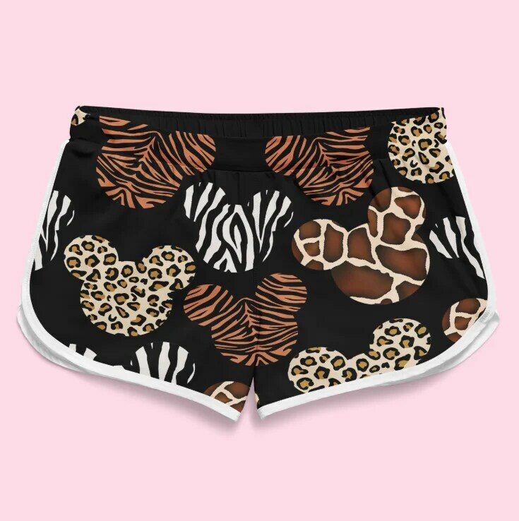 PLstar Cosmos-pantalones cortos informales de verano para mujer, pantalón con estampado 3D de castor, para playa
