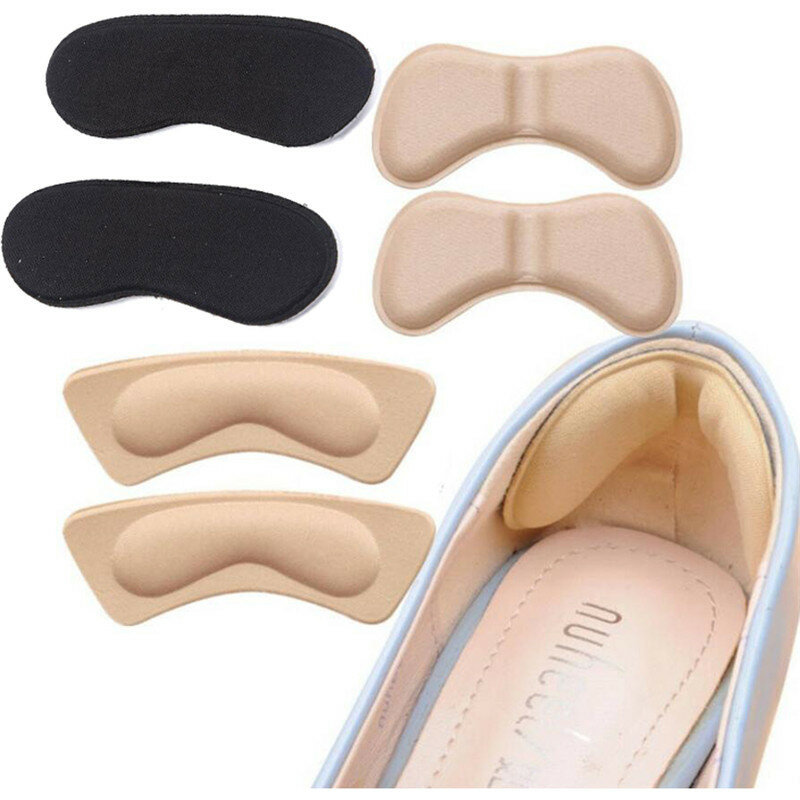 Fashion 2pcs Practical Sticky Fabric Shoes Back Heel Inserts Insoles Pads Cushion Liner Grips High Quality Braces & Supports