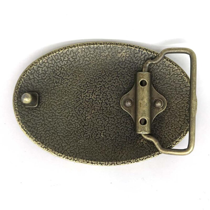 Hebilla de cinturón de moda original europea y americana, aleación de zinc, patrón retro, hebilla Lisa unisex, adecuada para cinturones 4,0