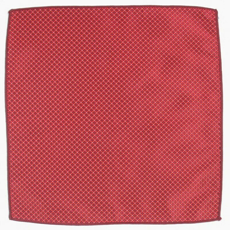 パターンハンカチと赤の微妙なファッションパターン化されたポケットスクエア