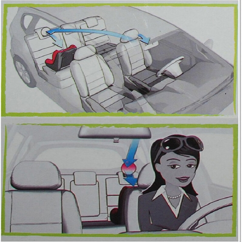 กระจกรถความปลอดภัย View Back กระจกมองข้างกระจกเด็กหันหน้าไปทางด้านหลัง Ward ทารกรอบรูปร่างเด็กทารก Monitor อุปกรณ์เสริมรถยนต์