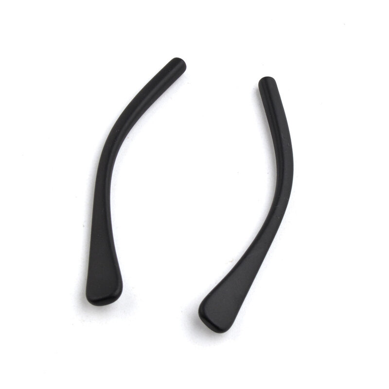 Черные противоскользящие пластиковые наконечники для дужек с отверстием для винтов для металлических дужек очков наконечники для дужек оч...