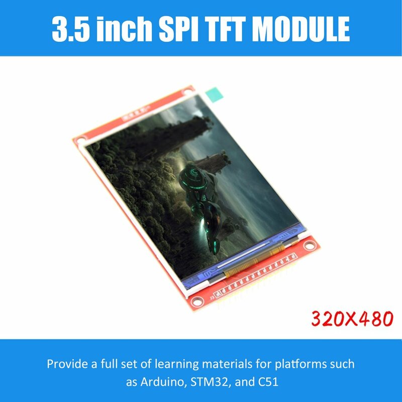 3.5 cal 320*240 szeregowy SPI TFT wyświetlacz z modułem LCD optyczny panel dotykowy sterownik IC ILI9341 dla MCU