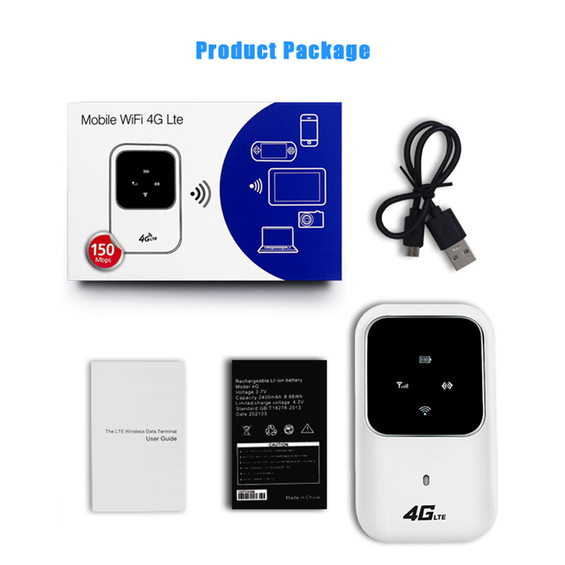 4G Wireless Router LTE Portable Auto Mobile Broadband Netzwerk Tasche 2,4G Wireless Router 100Mbps Hotspot SIM Entsperrt wiFi Modem