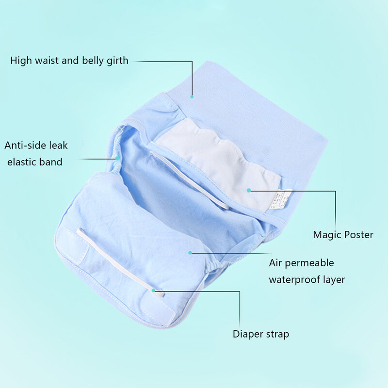Детские тканевые подгузники, моющиеся летние хлопковые тонкие дышащие подгузники для новорожденных, многоразовые тканевые подгузники