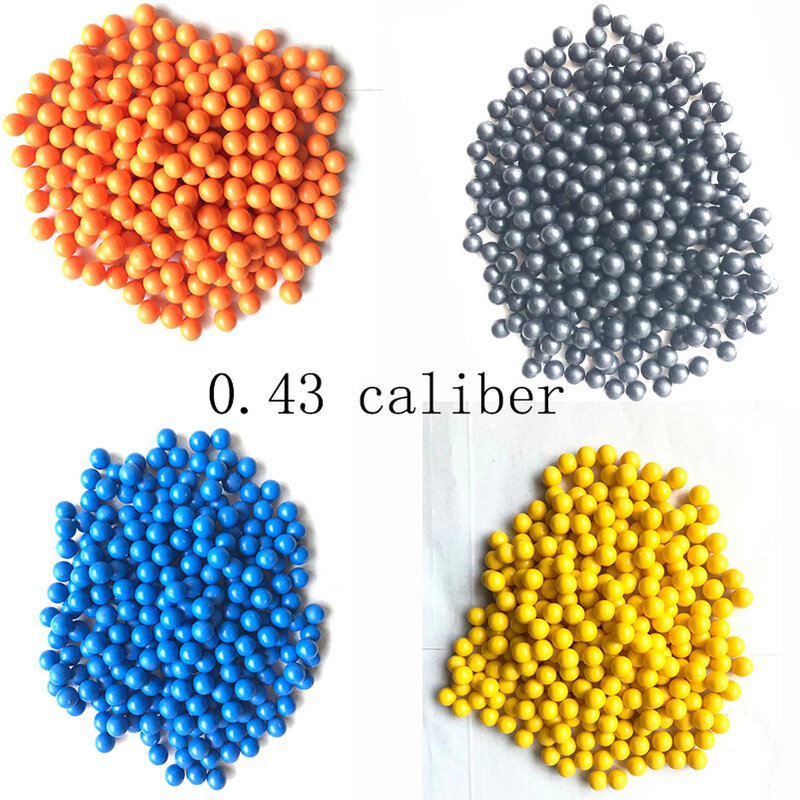 Wiederverwendbare Gummi Paintballs 0,43 cal 0,5 cal 0,68 cal-Outdoor Schießen Sparen Sie Geld Wirtschaft Recycelbar Ausbildung Farbe Ball