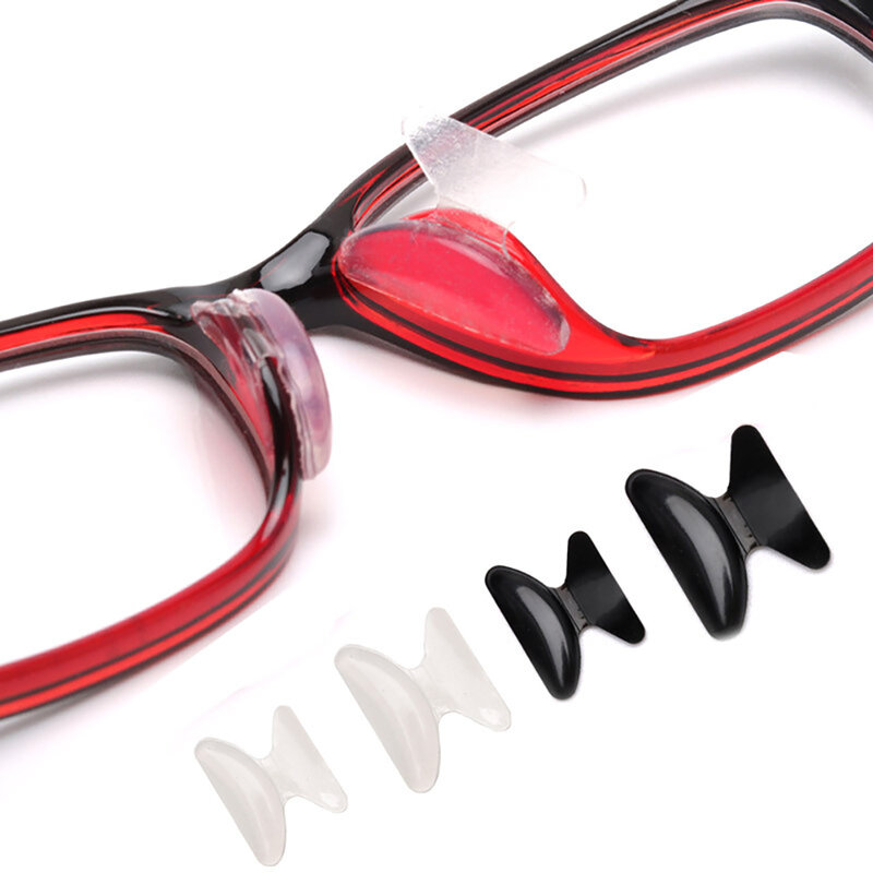 Almohadilla de silicona antideslizante para gafas de sol, almohadillas para la nariz, accesorios para gafas de lectura, suave, útil, lote de 5 pares