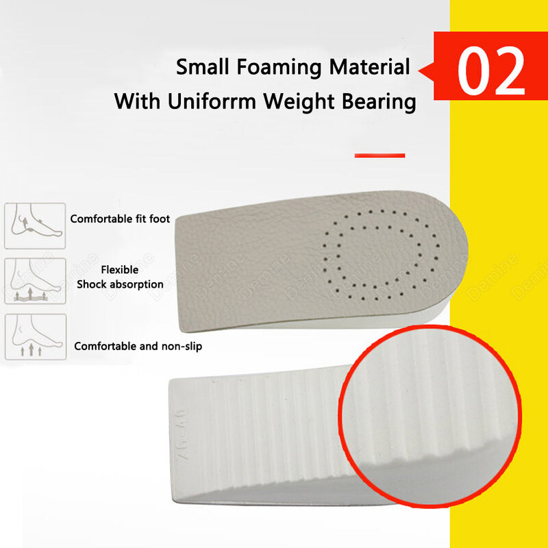 Invisible Half Insoles for Women Shoes Insert Heighten Heel Pads Shoe Lift Height Increase Insole Foot Care Heel Cup Cushion Pad
