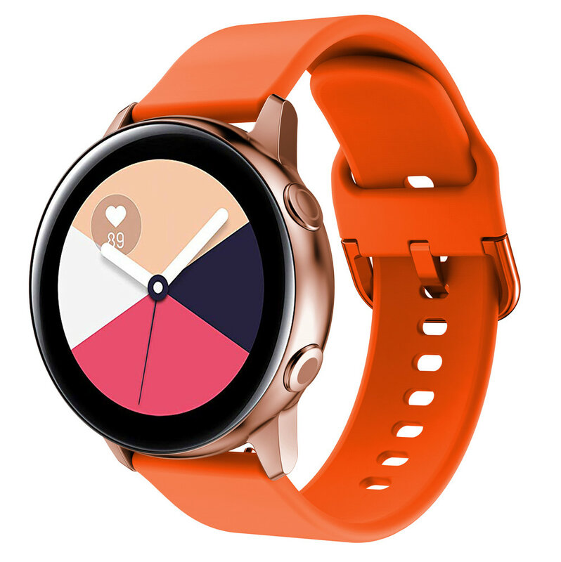 Силиконовый оригинальный спортивный ремешок для часов Galaxy watch active smart watch ремешок для Samsung Galaxy watch сменный ремешок 20 мм