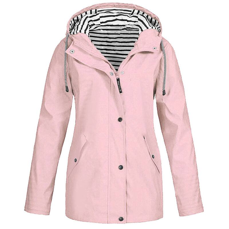 Womail otoño 2019 invierno chaquetas de las mujeres abrigo cálido sólido chaqueta de lluvia al aire libre más impermeable con capucha impermeable 9,3 a prueba de viento