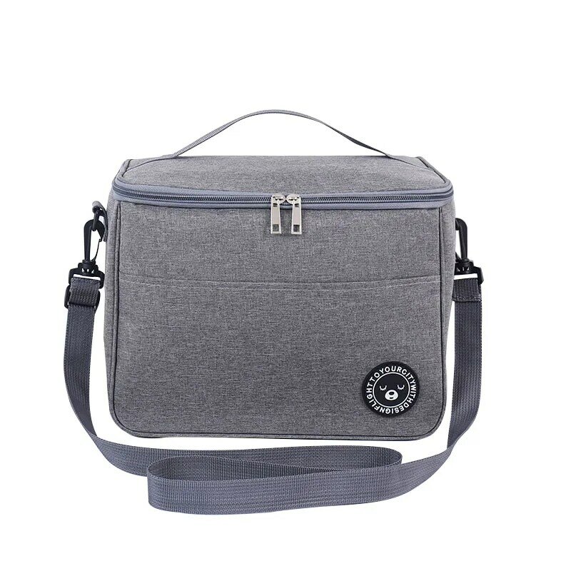 Portable Lunch Bag Food Thermal Box Durable Waterproof Office Cooler Lunchbox With Shoulder Strap Organizer Insulated Case