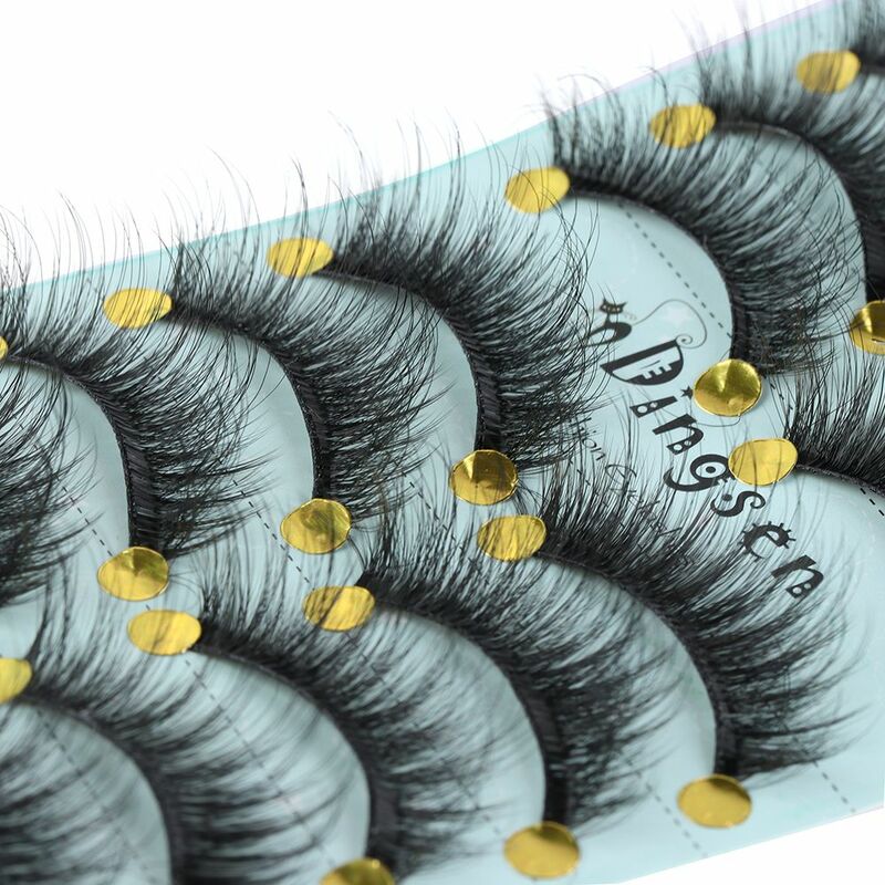 ماكياج العين Wsipy الطبيعية نقية Hanmdade الرموش تمديد أدوات الرموش الصناعية ثلاثية الأبعاد المنك فو الشعر سميكة طويلة