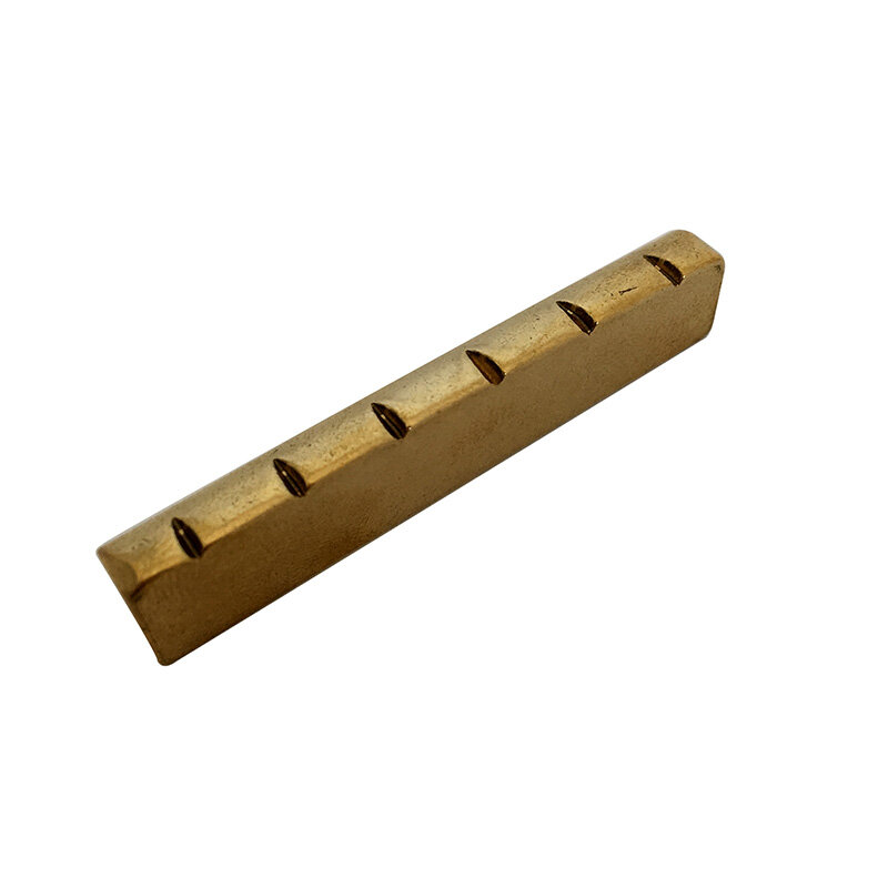 Smooth Solid Brass Slotted Cut Guitar Nut 43mm for LP Guitar and Similar Guitars