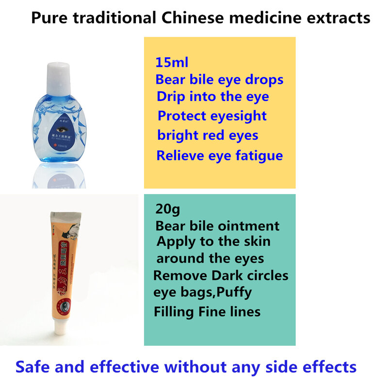25g/tube Chinese Medicine  Eyes Masks Dark Circle Remover Ointment Lifting Wrinkle Whitening Moisturizing Eye Patches