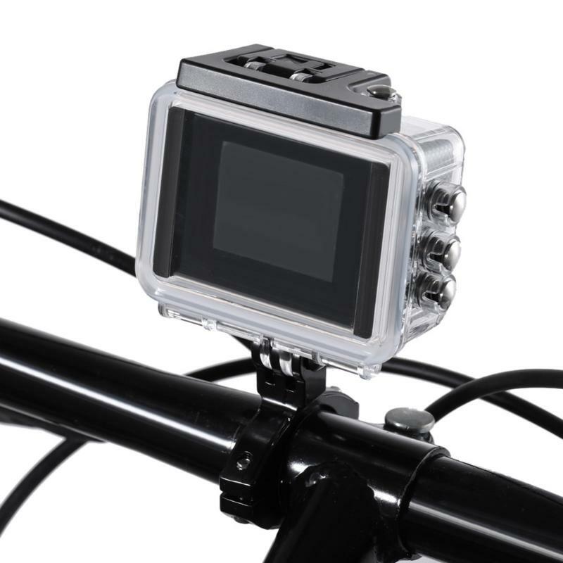 Soporte de aluminio para manillar de bicicleta para GoPro Hero 11, 10, 9, 8, 7, 6, 5, 4, Xiaomi Eken, Sjcam Go Pro Action Camera