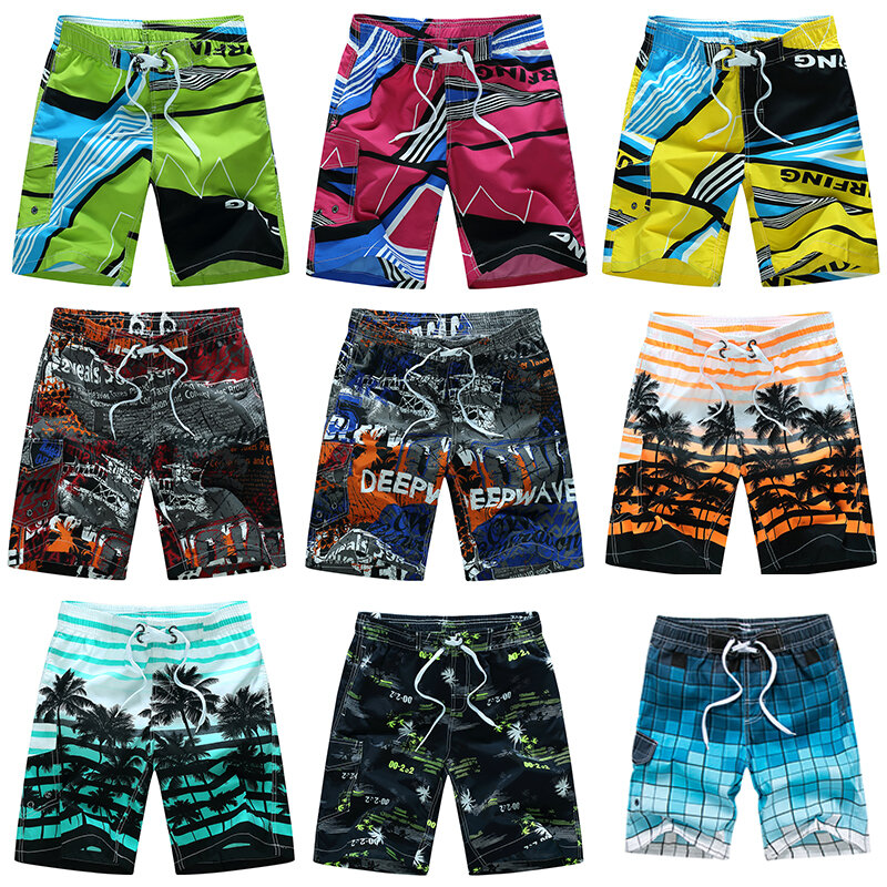 Pantalones cortos de Surf para hombre, bañador de playa, Bermudas, talla grande 4XL, 5XL, 6XL