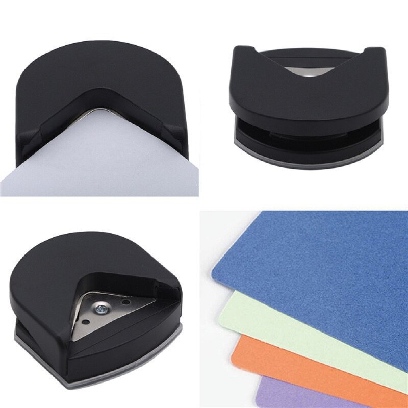 Mini perforateur d'angle portable pour bricolage, perforateur de papier exécutif, motif rond, outils de coupe de coins de garniture photo