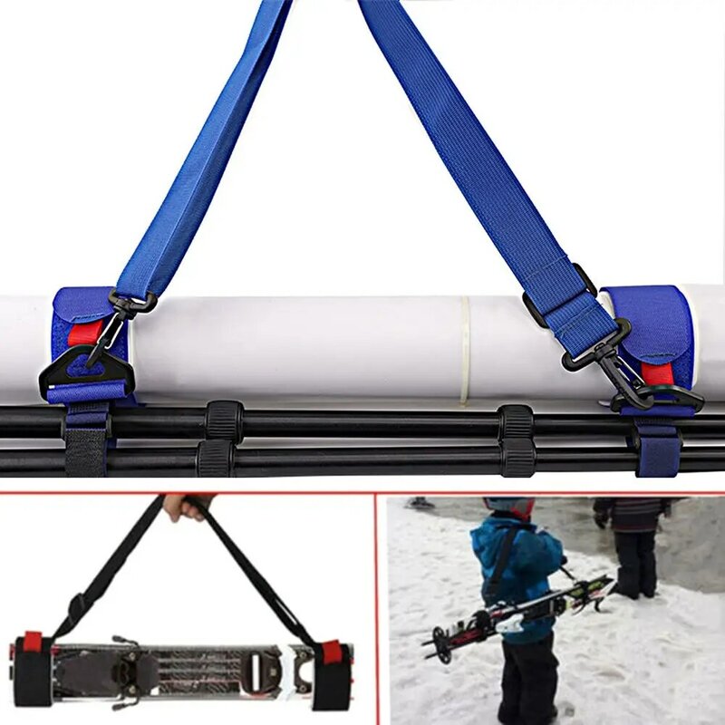 Multi-functional Outdoor Sports Adjustable Skiing Accessories Snowboard Strap Ski Shoulder Belt Snow Board Carrier