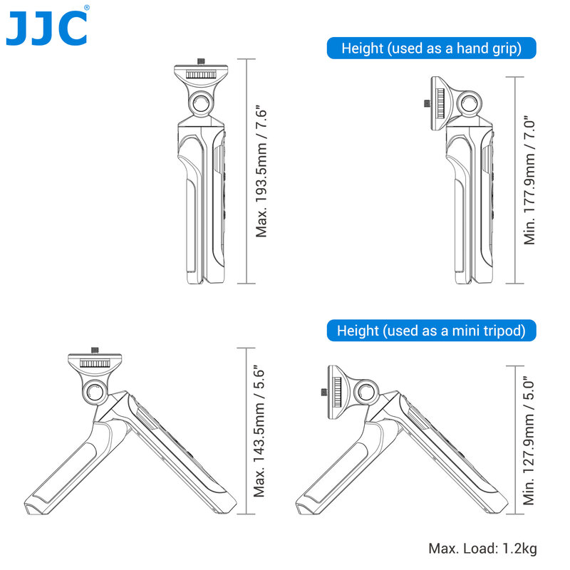 JJC ML-L7 Drahtlose Fernbedienung Vlog Schießen Grip Mini Stativ für Nikon Z6II Z7II Z fc Z50 COOLPIX P950 A1000 b600 P1000