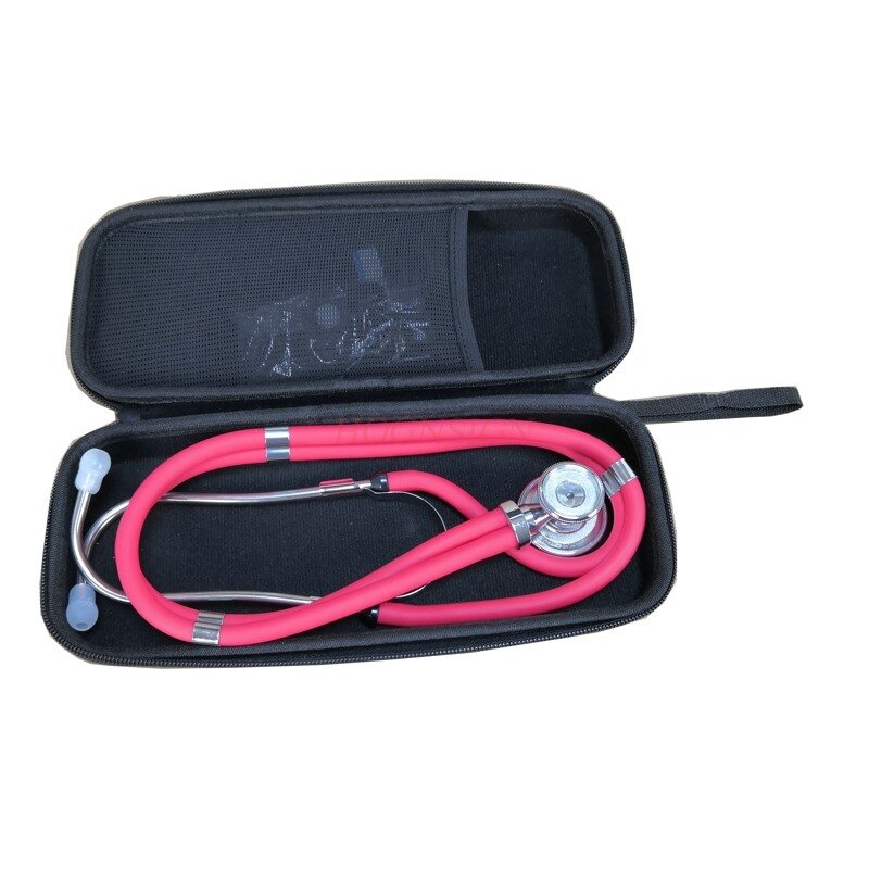 Box + stetoscopio medico strumento diagnostico professionale per la cura del cuore funzionale di alta qualità medico a doppia testa uso domestico morbido
