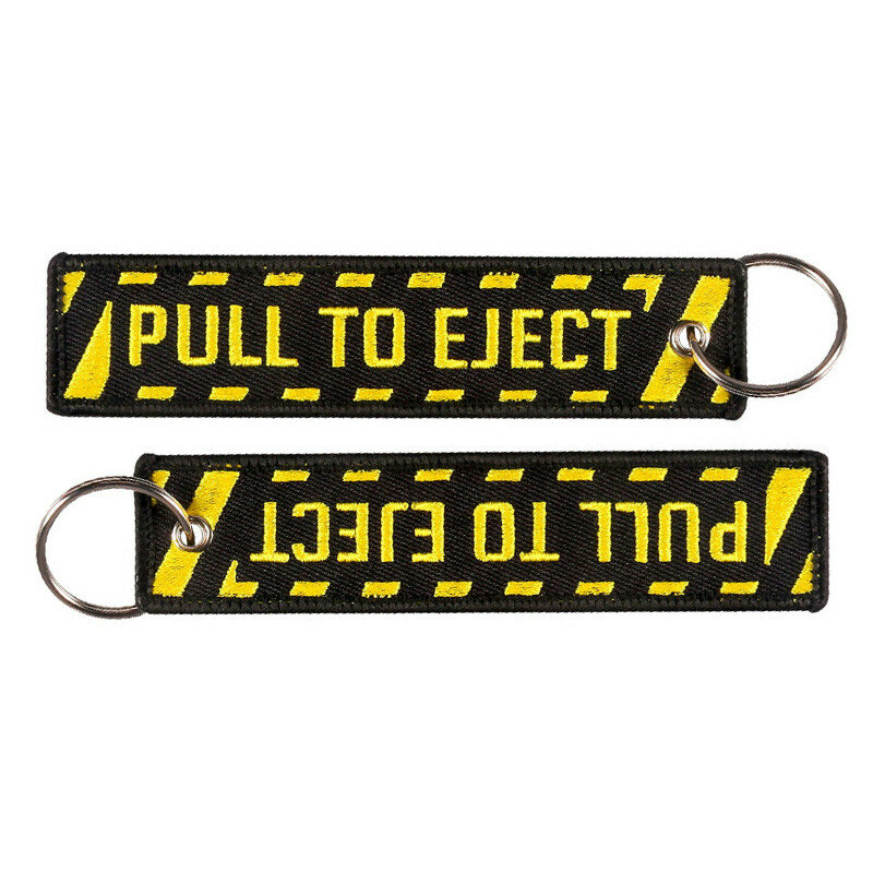 Etykiety na bagaż haft Pull To wysuń Tag z kluczem klucz z obręczą piloty przenośne etykiety akcesoria podróżne dla miłośników lotnictwa 5 sztuk/partia