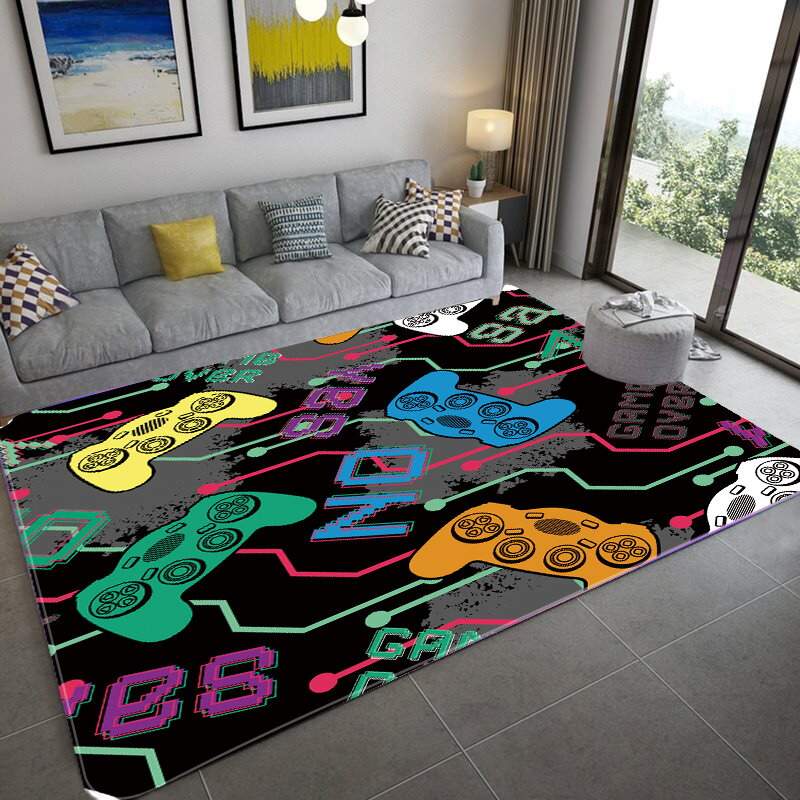 Коврик для геймпада с 3D принтом, нескользящий абсорбирующий коврик для гостиной, подходящий цвет, домашний декор, коврик для маленькой площади, 152x244 см, Alfombra