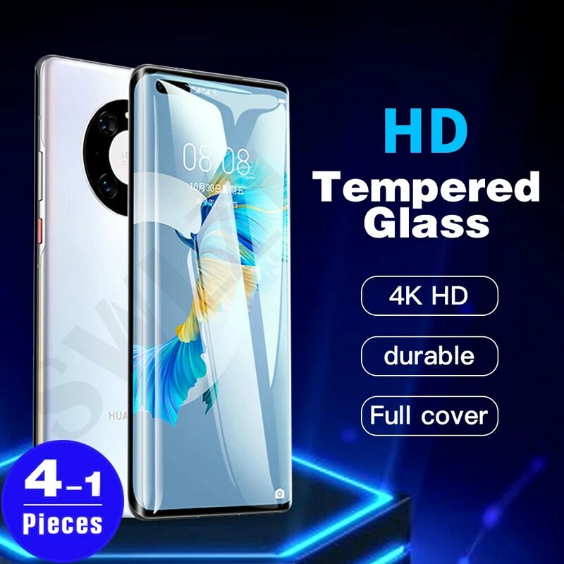 1-4 sztuk dla Huawei P20 P30 P40 lite E mate 20 30 30E pro plus 40 RS 40E 20X szkło hartowane screen protector telefon folia ochronna