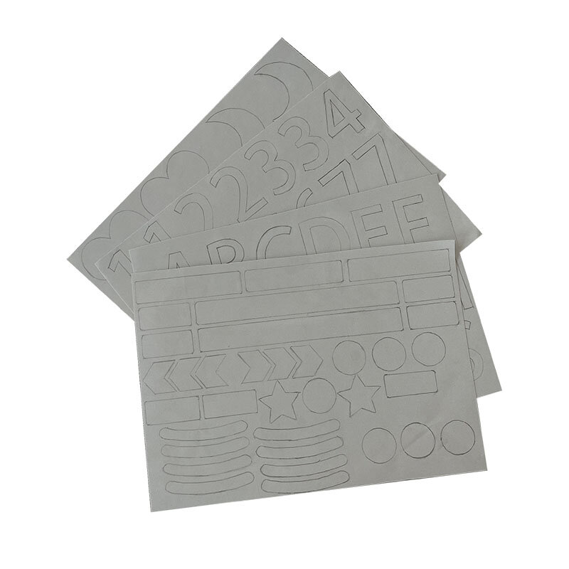 Voifeng stiker kain reflektif visibilitas tinggi perekat sendiri 4 buah sa4 ukuran menempel pada tas pakaian mobil DIY pemotongan Cutting