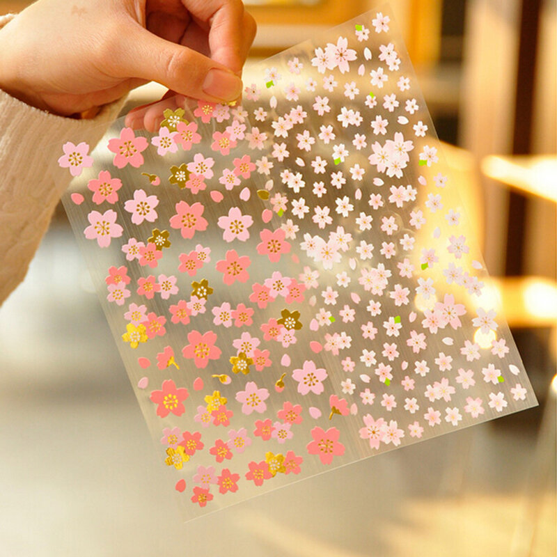 Phong Cách Sakura Phương Đông Hoa Anh Đào Trang Trí Chất Liệu Nhựa PVC Dán Xu Thế Mới Máy Tính Di Động Điện Thoại Dán Trang Trí Laptop Da Nhật Bản