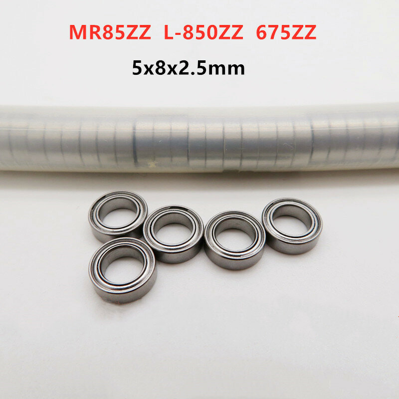 50 buah-500 buah bantalan miniatur MR85ZZ 5*8*2.5mm L-850ZZ 675ZZ bantalan bola alur dalam MR85 MR85Z MR85-2Z 5x8x2.5mm