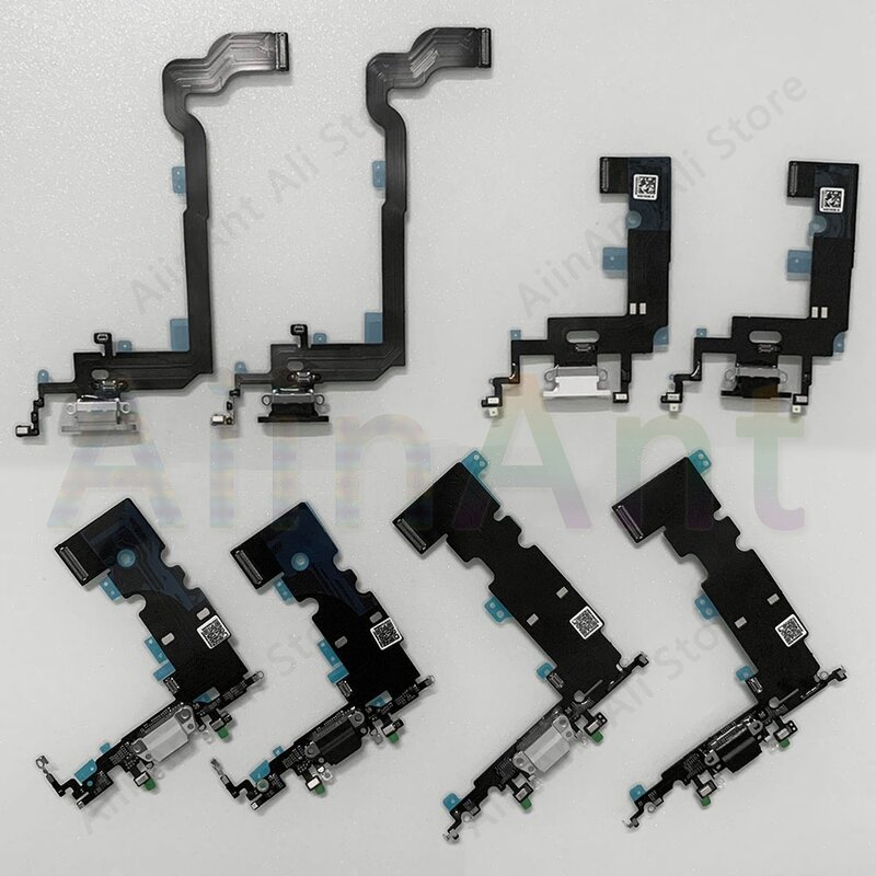 AiinAnt USB Port Charger Dock Connector Mic Charging Flex Cable For iPhone 7 8 Plus Xs Max X XR Dock Charging Flex
