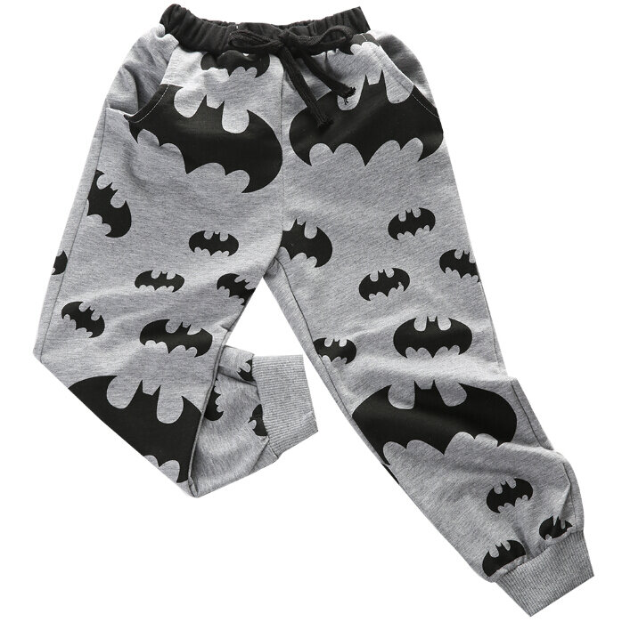 Одежда для маленьких мальчиков детские штаны повседневные штаны с принтом Бэтмена детские спортивные штаны детские штаны