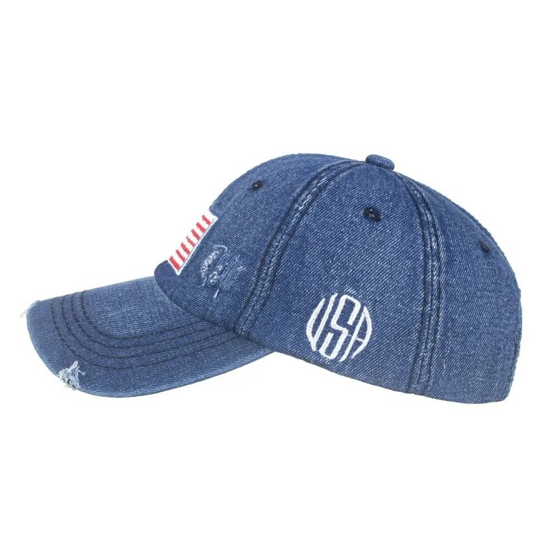 Fashion Men Baseball Cap Usa Flag For Women Diamond Rivet Brand Cool Hats Rap Rock Caps Men'S Sun Dad Hat