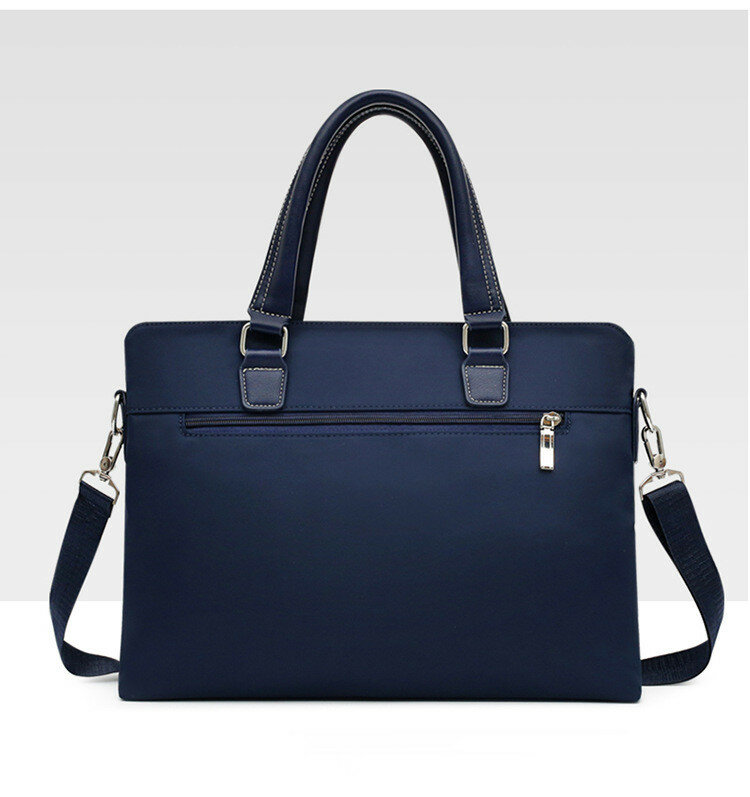 Men's Briefcase Water Proof 14 Inch Laptop Bag New Design Male Handbag Causal Man' Shoulder Bag Travel Bag for Man, Black&Blue