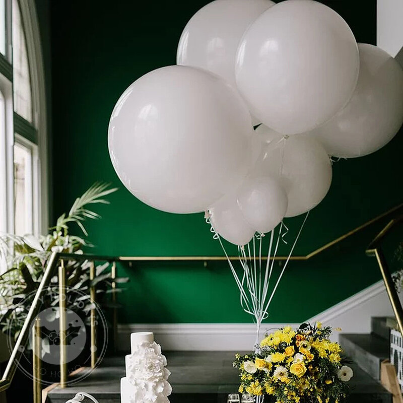 5/10/12/18inch Black Balloons Green Rose Gold  White Balloon Happy Birthday Decorations Adult Wedding Party Decor Helium Globos