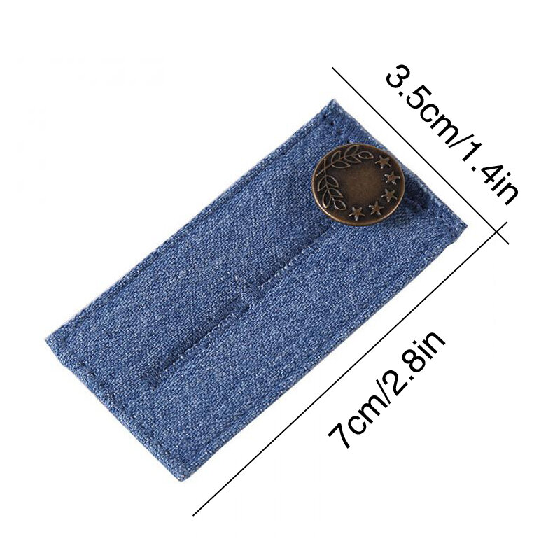 1 pant cintura expansor elástico extensor botão fivela de extensão da correia