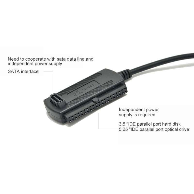 Untuk ATA/Atai LBA USB untuk IDE Kabel USB 2.0 untuk IDE/SATA 2.5 "3.5" Hard drive Disk HDD Converter Adaptor Kabel Plug And Play
