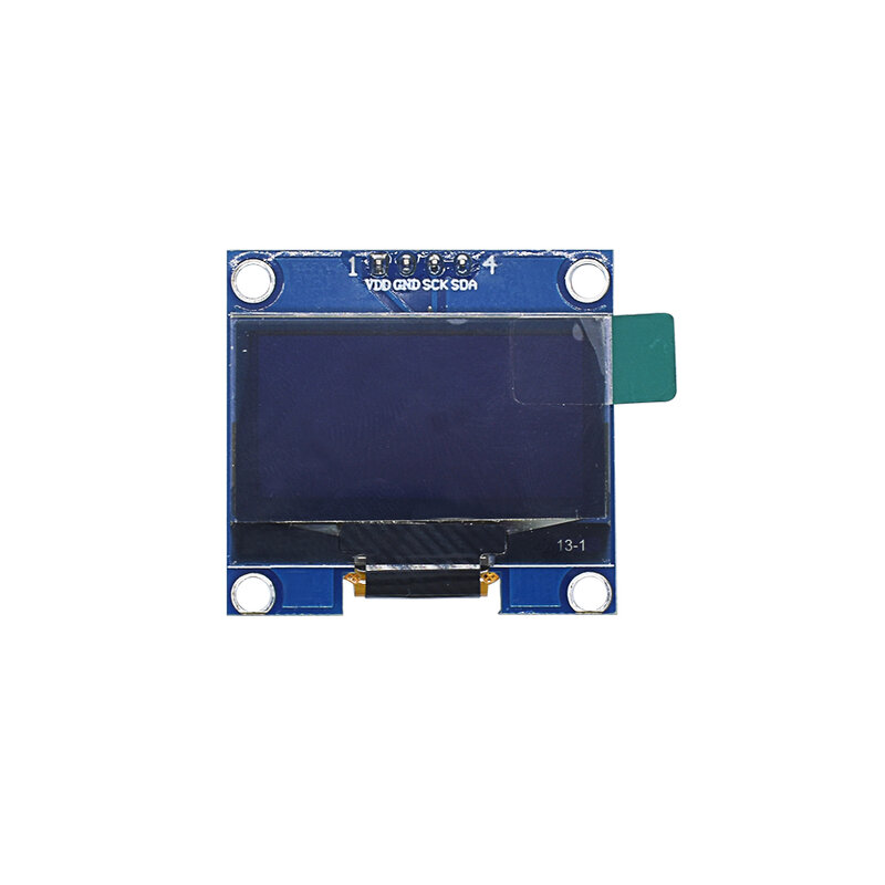 OLED 디스플레이 모듈, OLED IIC 직렬 화이트 블루, 아두이노용 12864 LCD 스크린 보드, 1.3 인치, 128X64 I2C SH1106 VDD GND SCK SDA