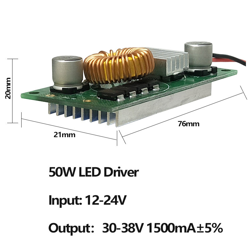 LEDドライバー10W 20W 30W 50W DC12V-24V W,電源,定電流,DIY,変圧器照明