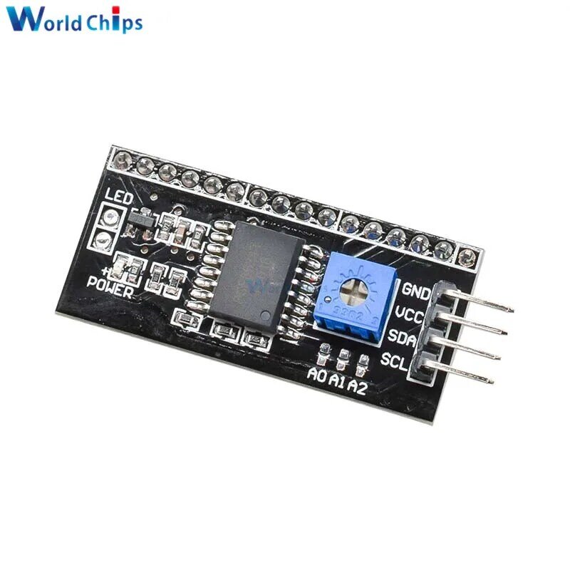 LCD1602 1602 Module Blue/Yellow Green Screen 16x2 Character LCD Display Module PCF8574T PCF8574 IIC I2C Interface 5V for arduino