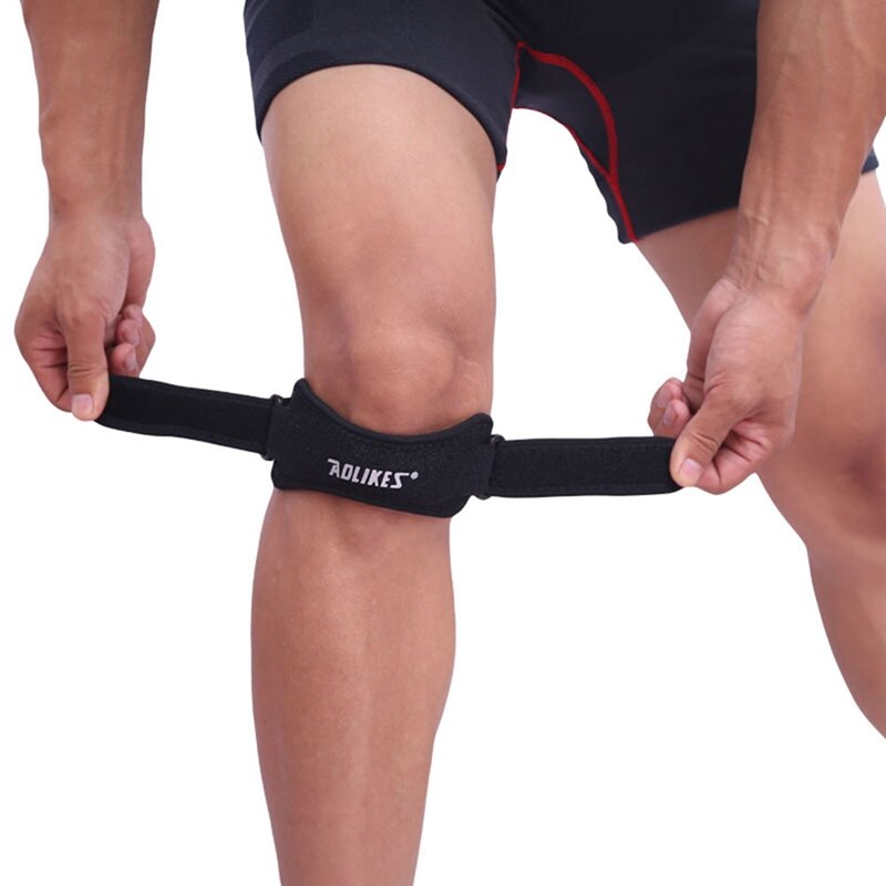 Sangle de soutien réglable pour le genou, 1 pièce, orthèse pour la course, le basket-ball, le volley-ball, le sport