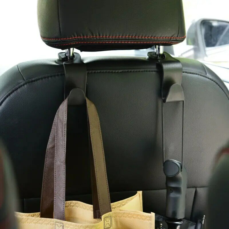 Assento de carro volta gancho universal portátil acessórios do carro interior cabide titular de armazenamento para saco de carro bolsa pano decoração dropship