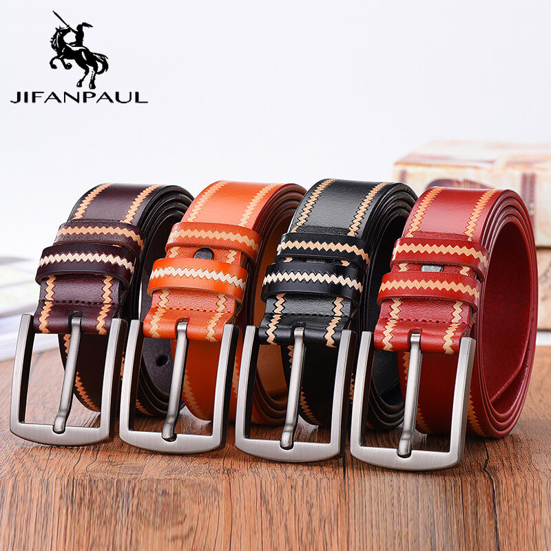 JIFANPAUL Fashion designer design belts for women Alloy pin buckle Casual  jeans decoration women luxury  belt free shopping