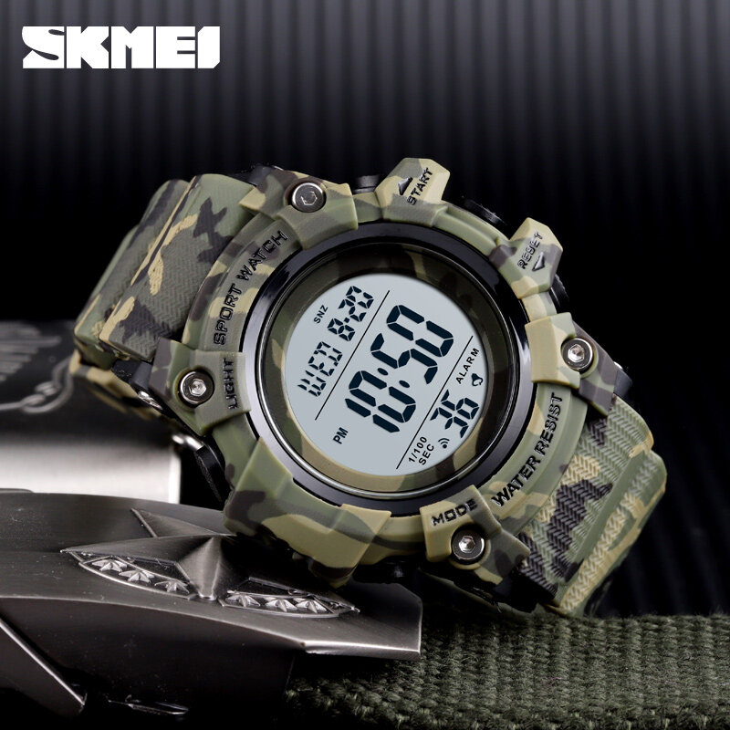 2020 nouveau numérique montres hommes mode militaire horloge Sport montre LED électronique étanche en plein air montre-bracelet Reloj Hombre 1552