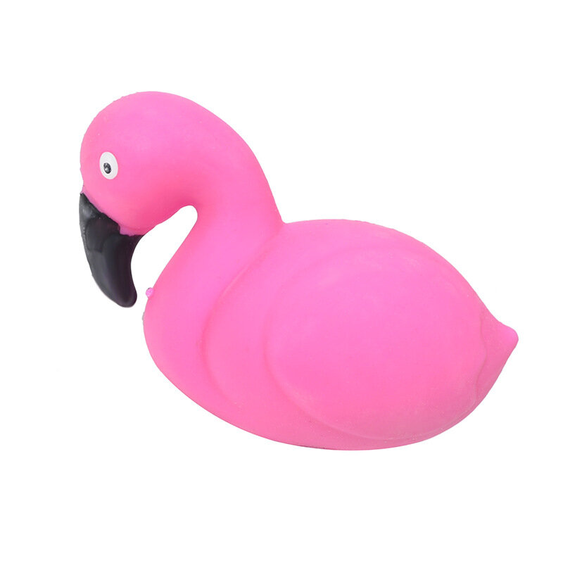 Brinquedo de flamingo artesanal de animais, brinquedo fofo de 10cm para crianças, presente para crianças, brinquedo de escritório para liberar a pressão, brinquedo de descompressão anti-estresse
