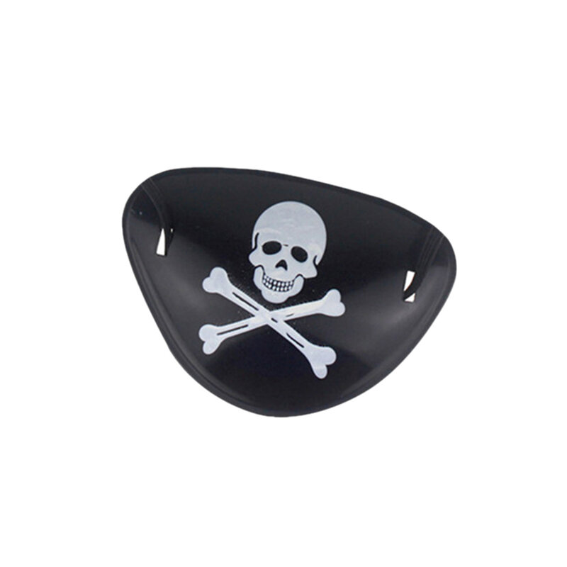 3 шт., детский пластиковый пиратский патч с черепом