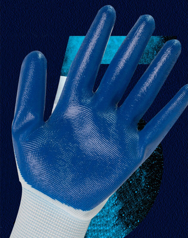 6 шт садовые перчатки покрыт нейлоновым волокном открытый сад защитные перчатки ручной работы перчатки Водонепроницаемый шип стойкие перчатки инструмент