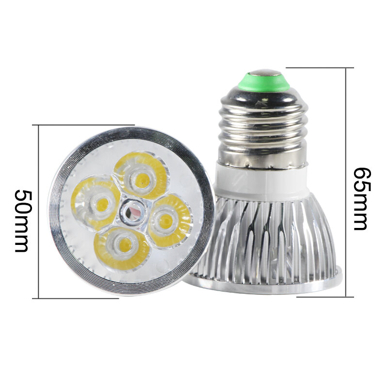 Bombilla de aluminio para iluminación del hogar, foco Led E27 de 110v, 220v, 12v, 24 v, 4W, lámpara de ahorro de energía de 12 y 24 V